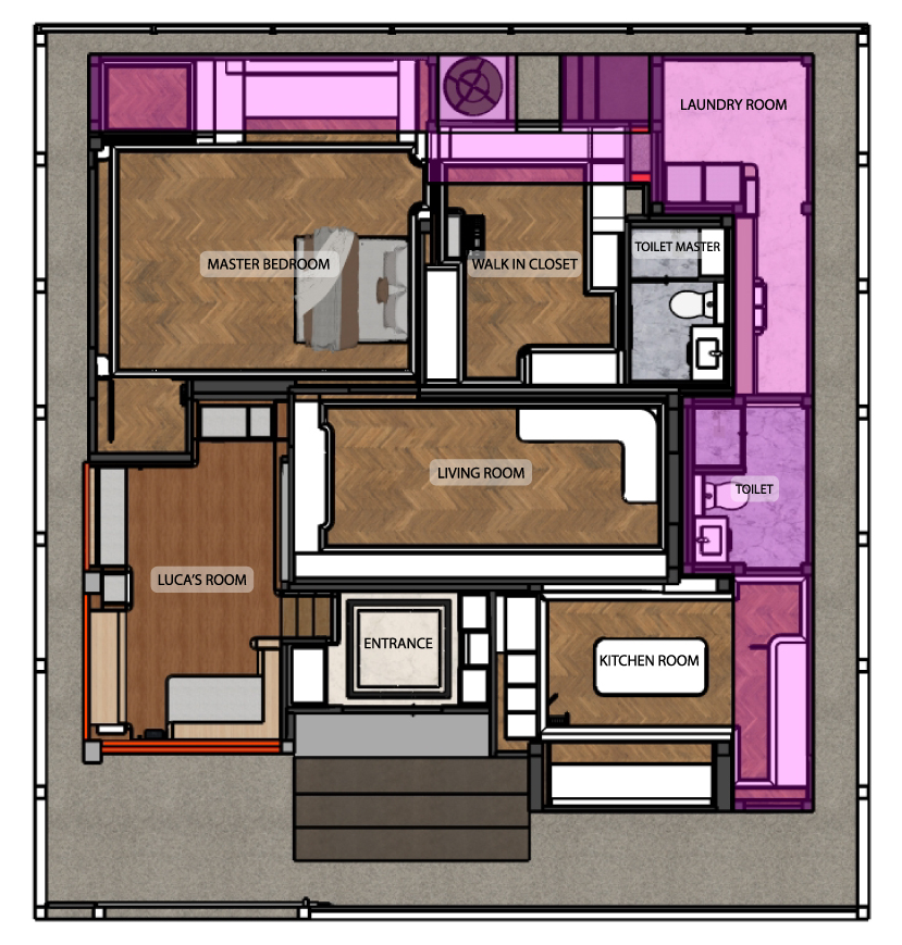 ผังบ้าน SARAKHAM Residence